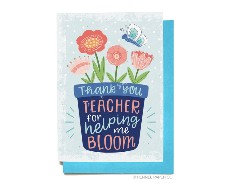 Teacher Card - Flower Pot - SC2