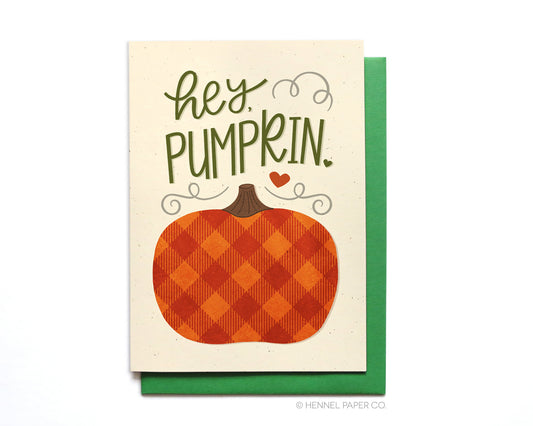 Autumn Card - Hey Pumpkin - AT6