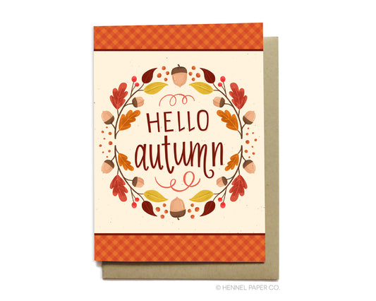 Autumn Card - Hello Autumn - AT7