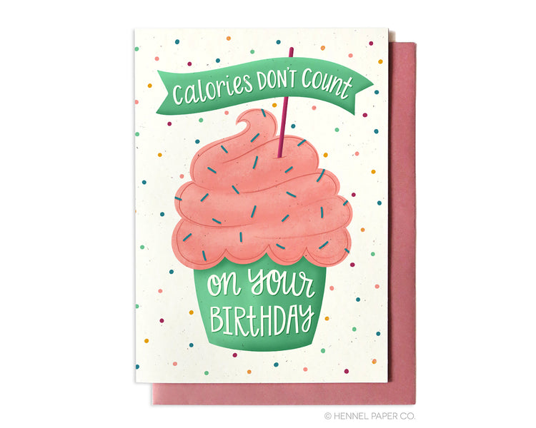 Birthday Card - Calories Don't Count - BD52