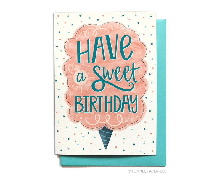 Birthday Card - Cotton Candy Sweet Birthday - BD53