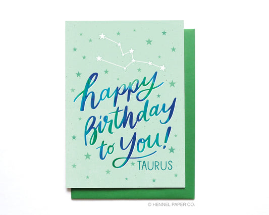 Birthday Card - Taurus - BD59