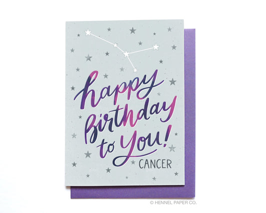 Birthday Card - Cancer - BD61