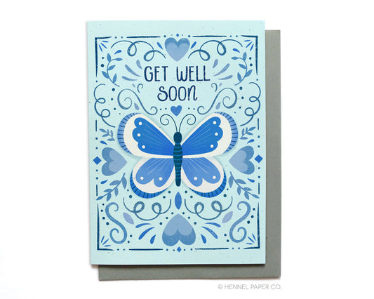 Get Well Card - Butterfly - GW5