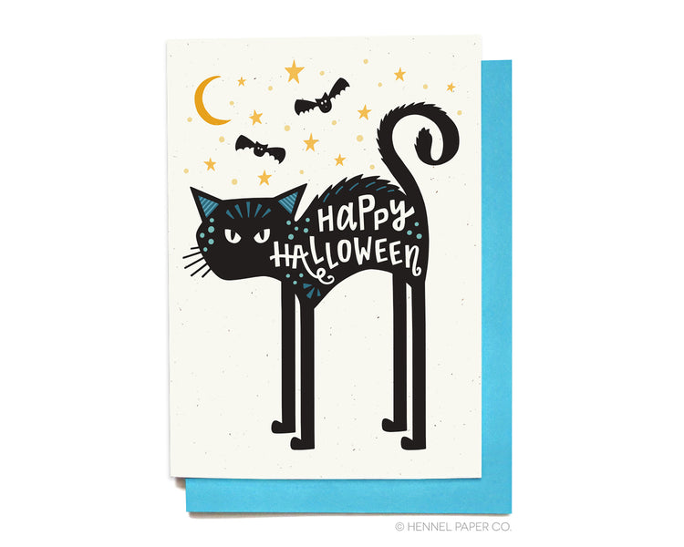 Halloween Card - Spooky Cat - HW8