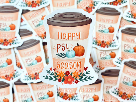 Happy Pumpkin Spice Latte Season Sticker