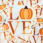 LOVE Pumpkin Sticker