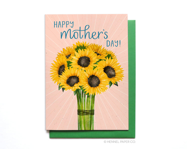 Mother's Day Card - Sunflower Bouquet - MD39