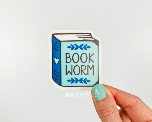 Bookworm Sticker