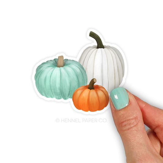 Colorful Pumpkins Sticker