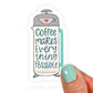 French Press Coffee Sticker