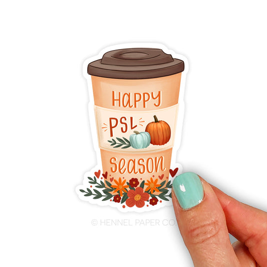 Happy Pumpkin Spice Latte Season Sticker