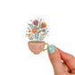 Tea with Flowers Sticker