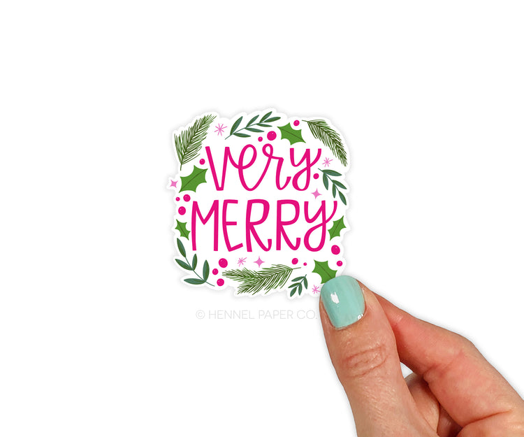 Very Merry Christmas Sticker
