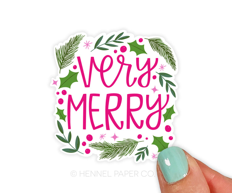 Very Merry Christmas Sticker