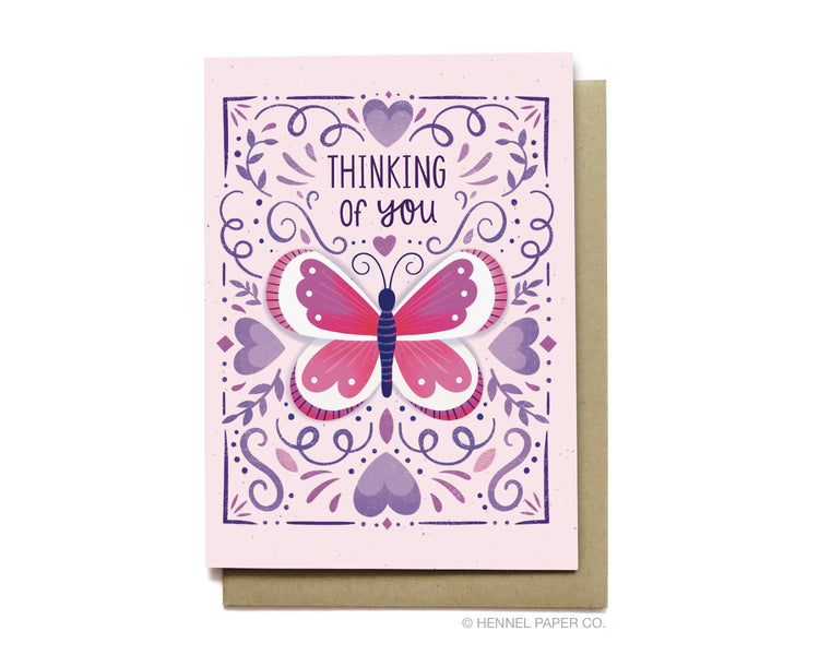 Thinking of you card - Butterfly - TH2