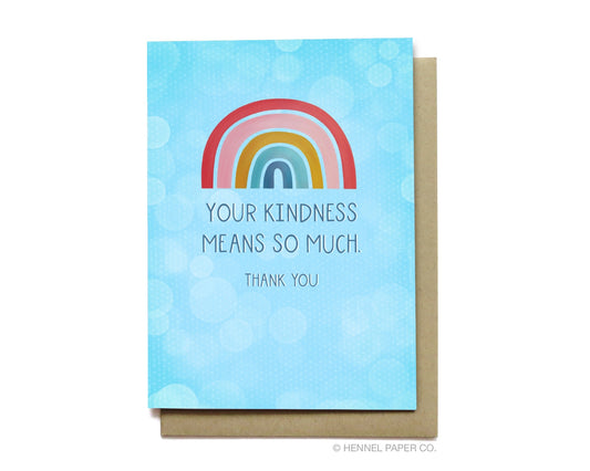 Thank You Card - Rainbow - TY17