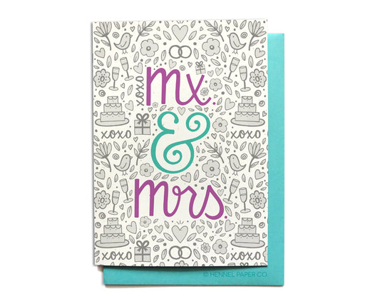 Wedding Card - Mx & Mrs - WD15