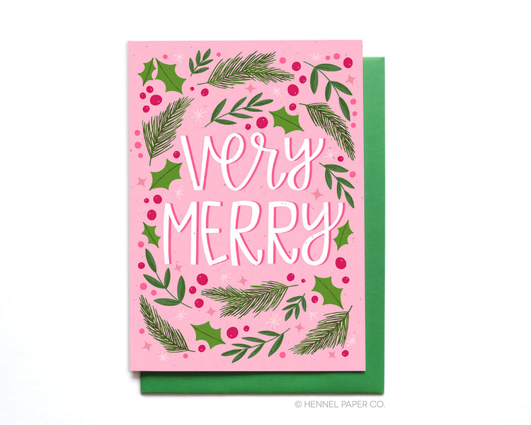 Holiday Card - Very Merry - XM34
