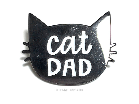 Enamel Pin - Cat Dad