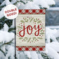 Garden Flag - Joy - Christmas