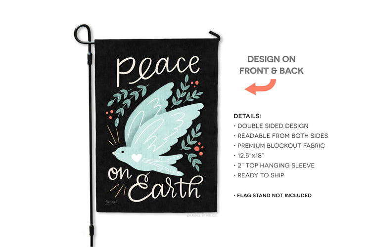 Garden Flag - Peace on Earth