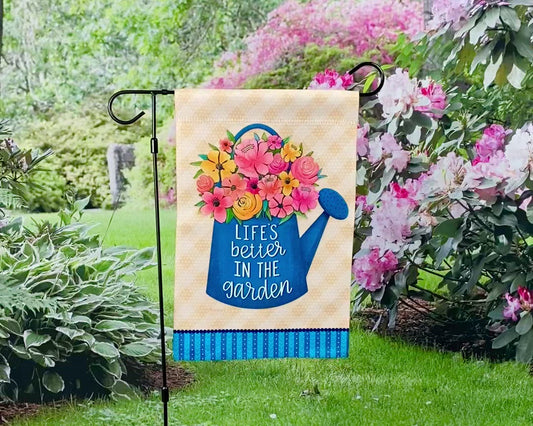 Garden Flag - Watering Can