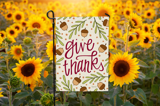 Garden Flag - Give Thanks