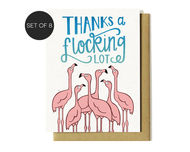 Boxed Notecards - Thanks A Flocking Lot - Set of 8 (A2)