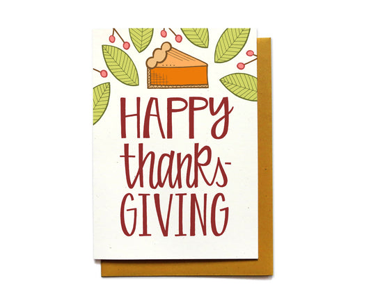 Thanksgiving Card - Pumpkin Pie - TX4