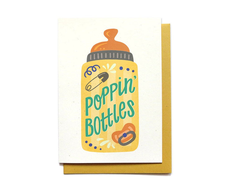 Baby Card - Poppin' Bottles - BA8
