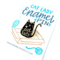 Enamel Pin - Cat Lady (black)