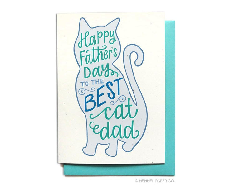 Father's Day Card - Best Cat Dad - FD21