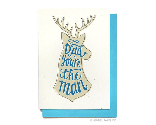 Birthday Card-  Father's Day Card - Deer - FD19