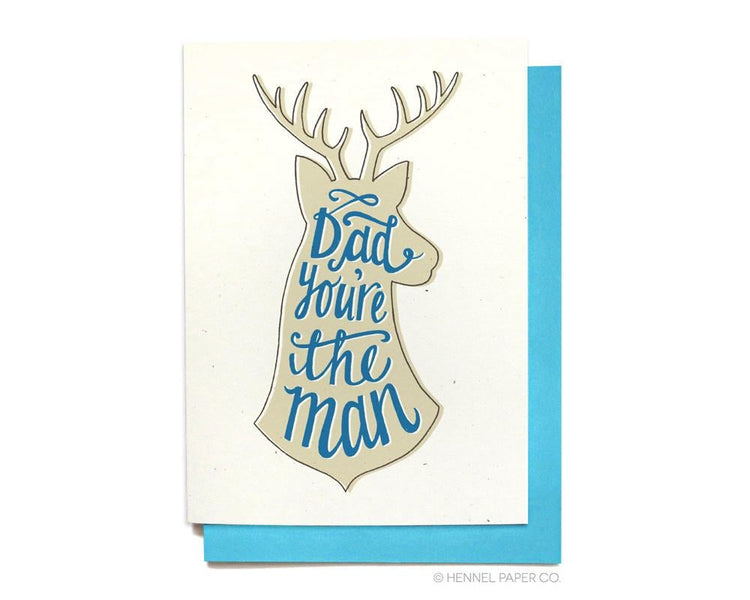 Birthday Card-  Father's Day Card - Deer - FD19