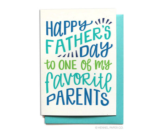 Father's Day Card - Favorite Parents - FD33