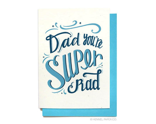Birthday Card - Father's Day Card - Super Rad - FD17