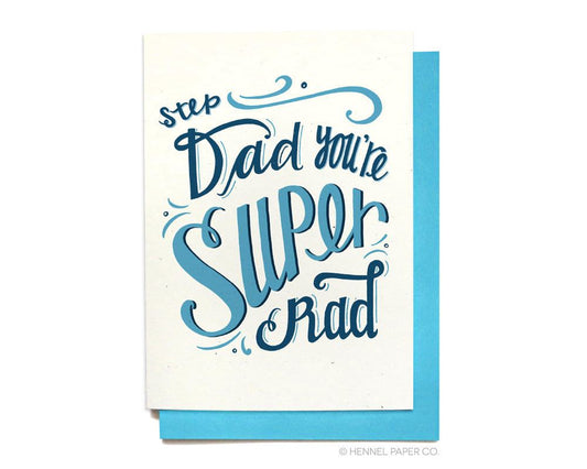Birthday Card - Stepdad You're Super Rad - FD18