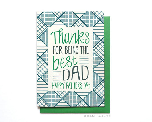 Father's Day Card - Thanks for being the best dad - FD31