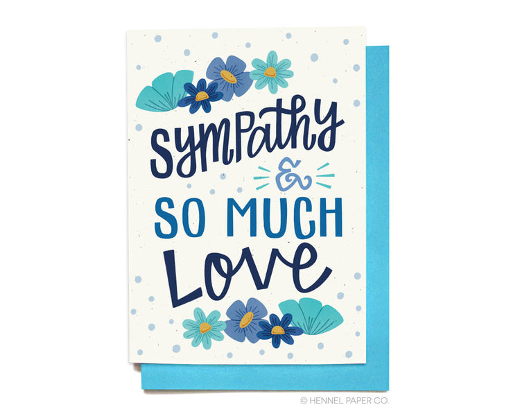 Sympathy Card - Sympathy and So Much Love - SY1