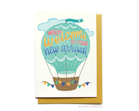 Baby Card - Hot Air Balloon - BA2