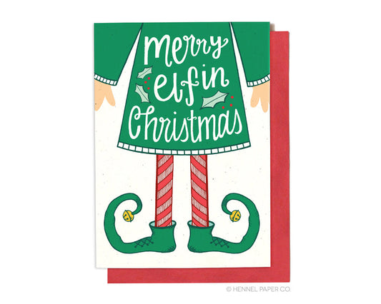 Holiday Card - Merry Elfin Christmas - XM3