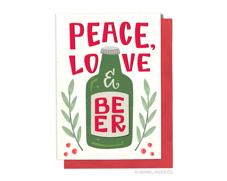 Holiday Card - Peace, Love and Beer - XM10