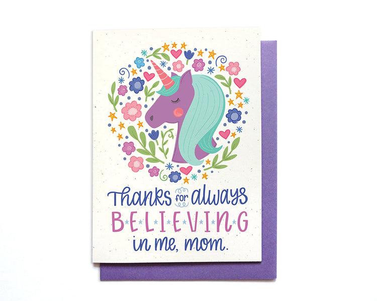 Birthday Card - Mother's Day Card - Unicorn Mom - MD35
