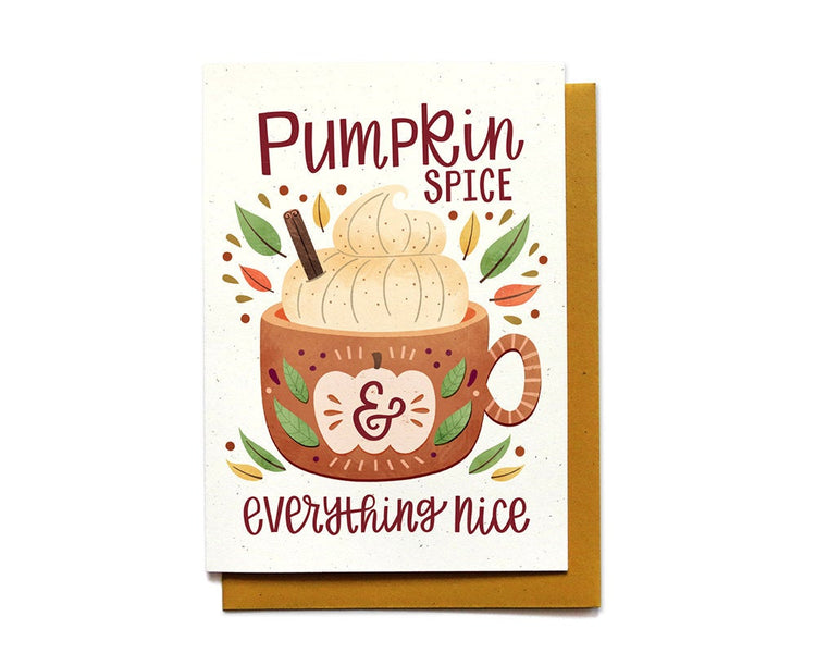 Autumn Card - Pumpkin Spice - AT5