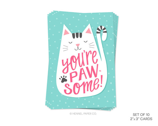 Little Notecards - Youre Pawsome - Set of 10