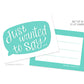 Little Notecards - Just wanted to say -  Set of 10