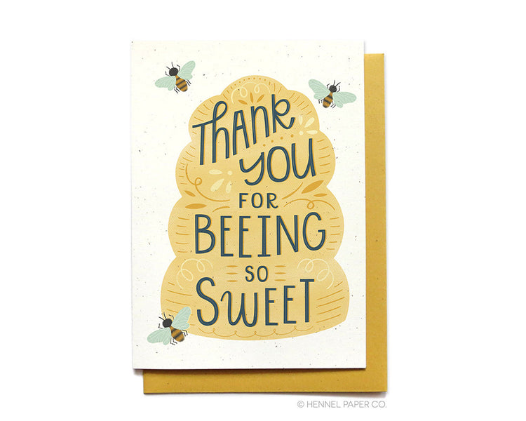 Thank You Card - Beehive Thank You - TY12
