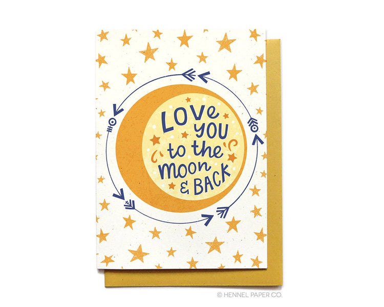 Love Card - Love you to the moon and back - LV39