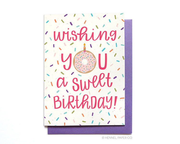 Birthday Card - Sweet Birthday Donut - BD49